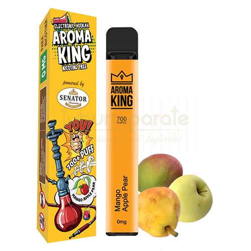 Tigara electronica de calitate unica folosinta ieftina cu aroma de mango si mere cu 700 pufuri marca AK by Senator Mango Apple